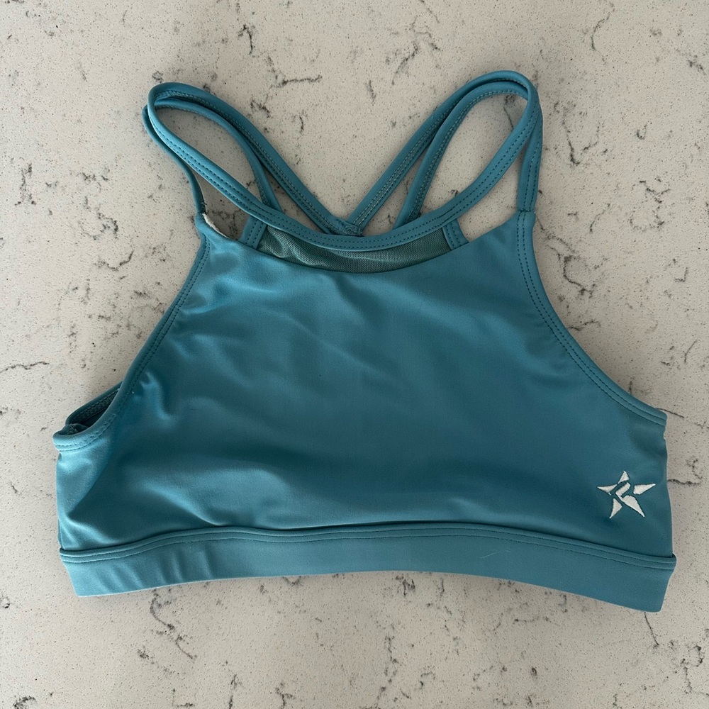 Teal Rebel Athletic Sports Bra